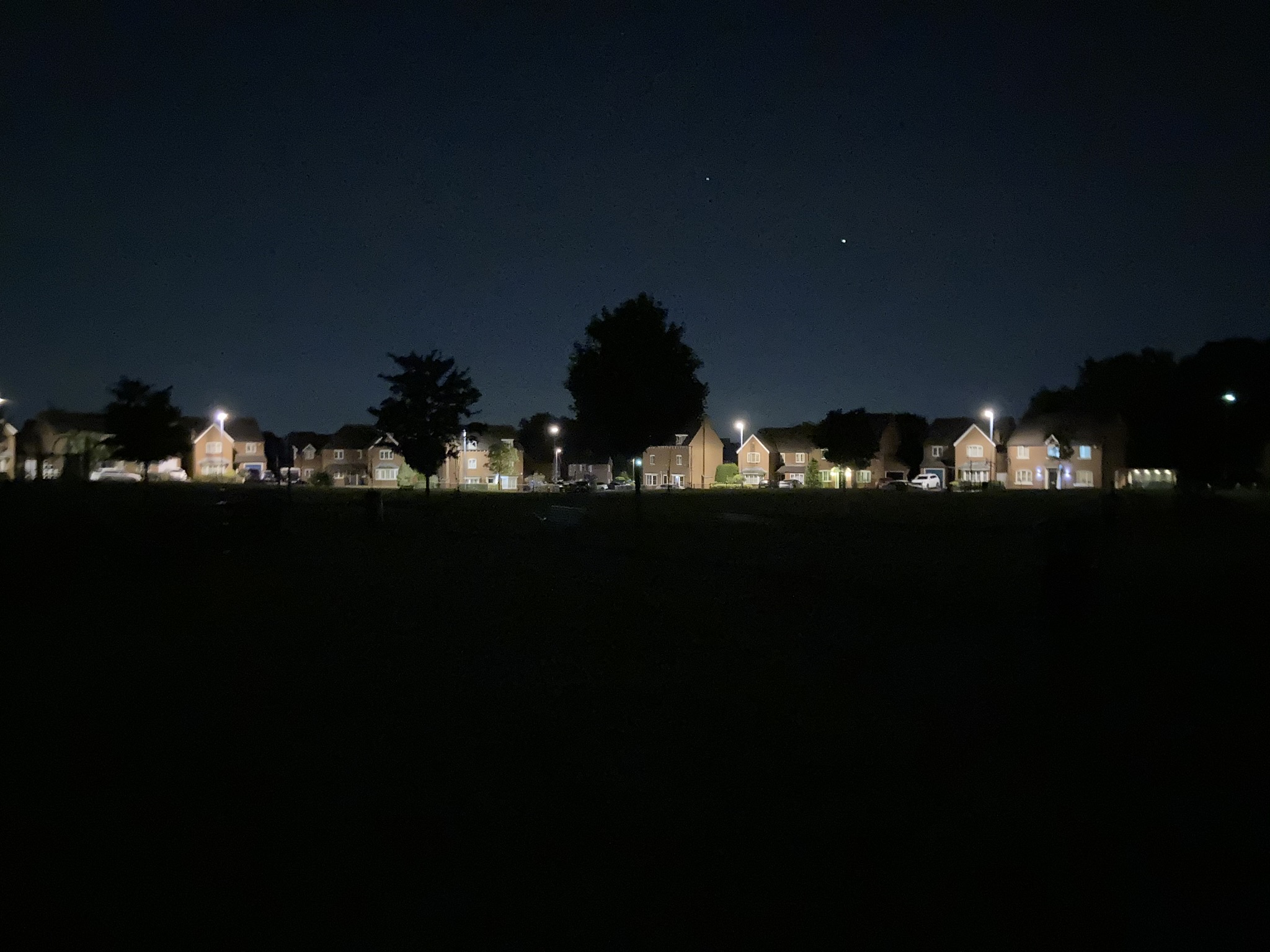 Harvest Fields at night